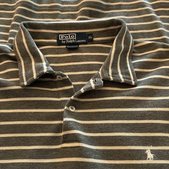 POLO RALPH LAUREN men’s long-sleeve striped shirt, XL - Picture 5 of 8